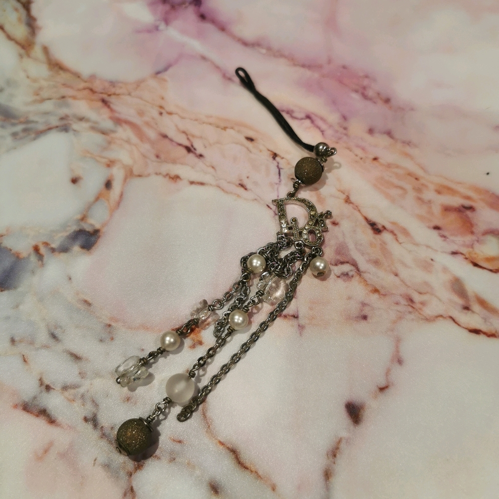 Authentic Dior cell phone charm